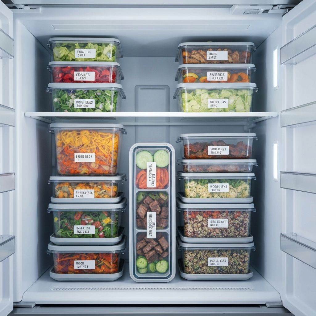 Organized meal containers